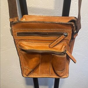 Brown Leather Crossbody Bag